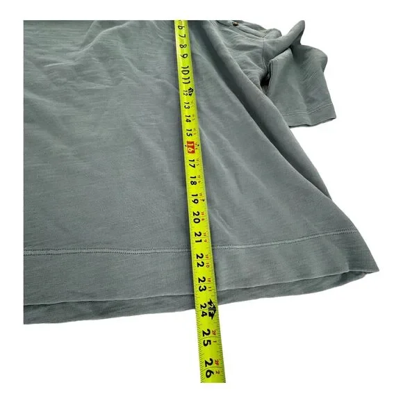 NWT J. Jill Petite Sz XL Split Neck Button Turtleneck Light Blue Cotton Sweater - Picture 13 of 14